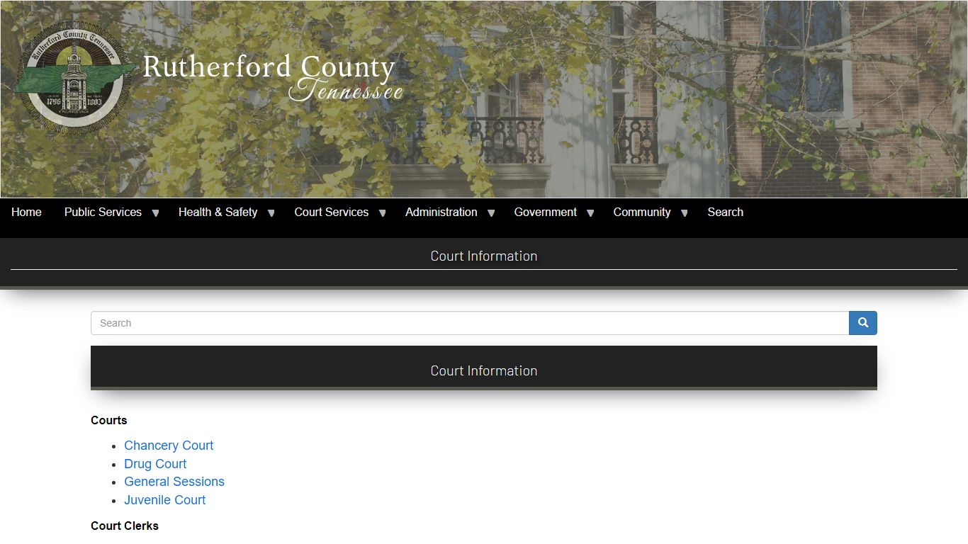 Court Information | Rutherford County TN